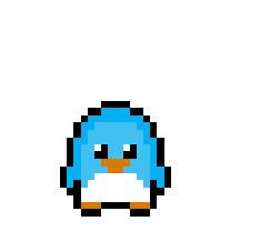 Pixel Penguin Heart